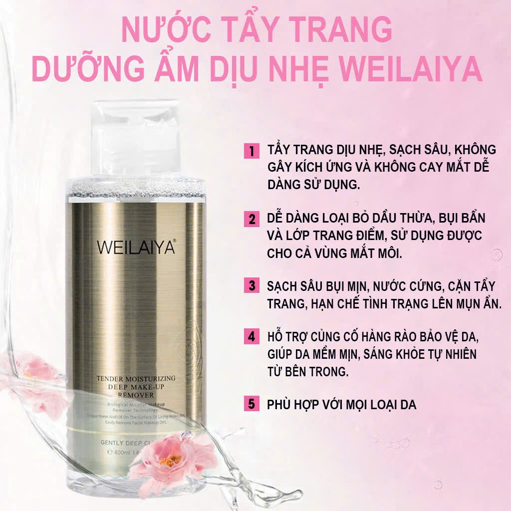 Nước Tẩy Trang Weilaiya 400ml