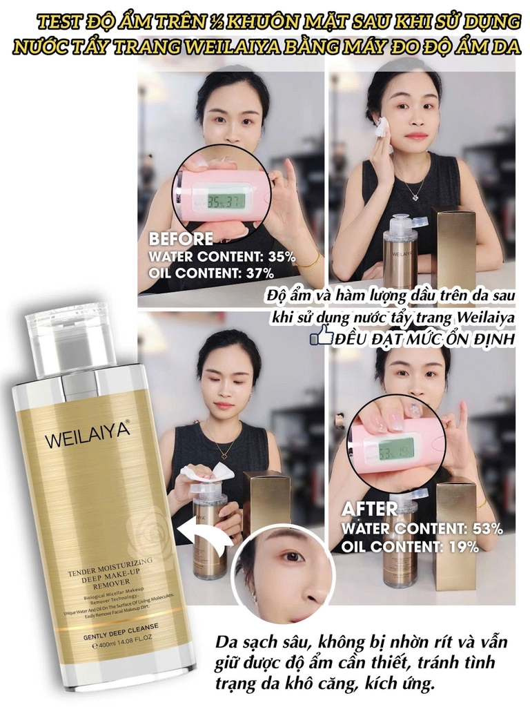 Nước Tẩy Trang Weilaiya 400ml