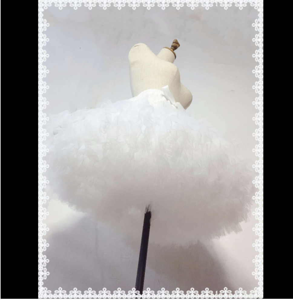 Tùng phồng váy Lolita ngắn không gọng bèo đám mây dài 55cm  SP2220919