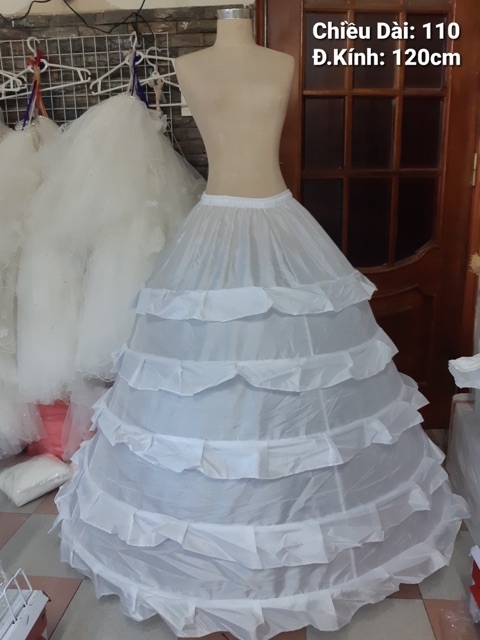 Tùng phồng váy cưới 5 tầng thép cứng Việt Nam 5 lớp bèo đỡ váy 👗 nặng GiangPKC