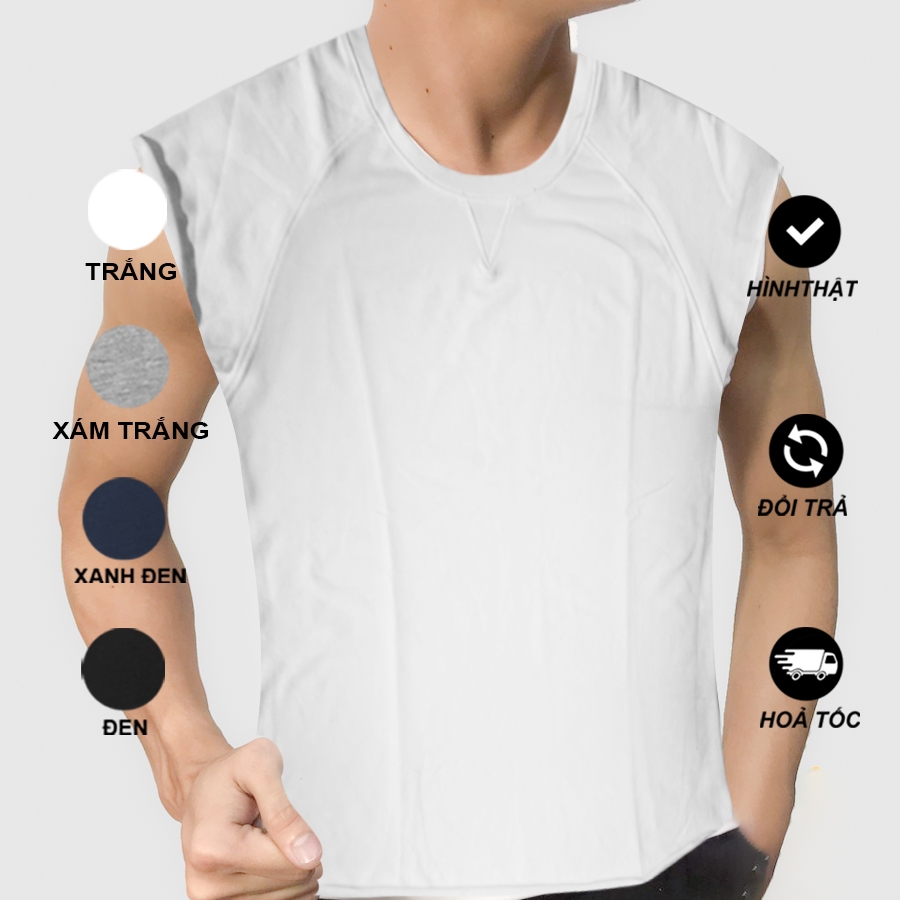 Áo thun sát nách nam Facio Shop thể thao form ôm U04