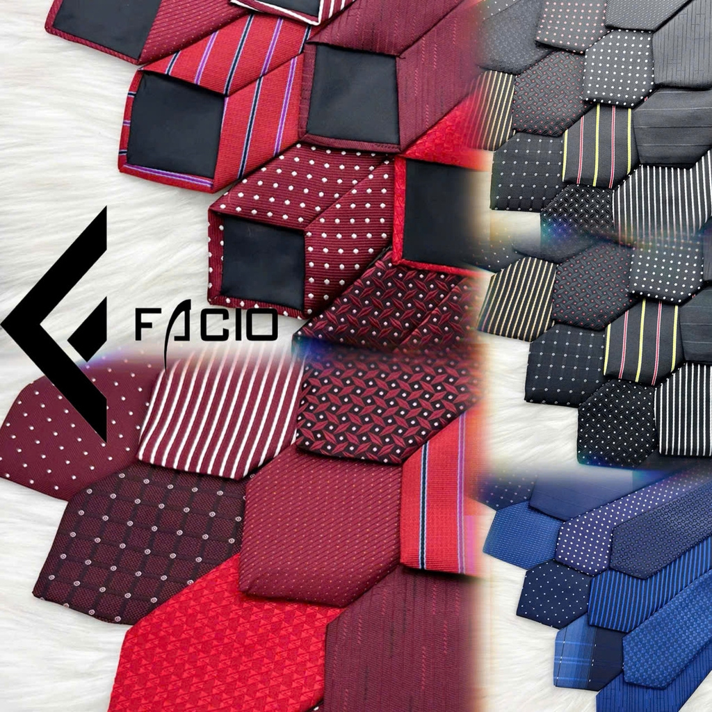 Cà Vạt Nam Họa Tiết Thắt Sẵn Bản 8cm C0020