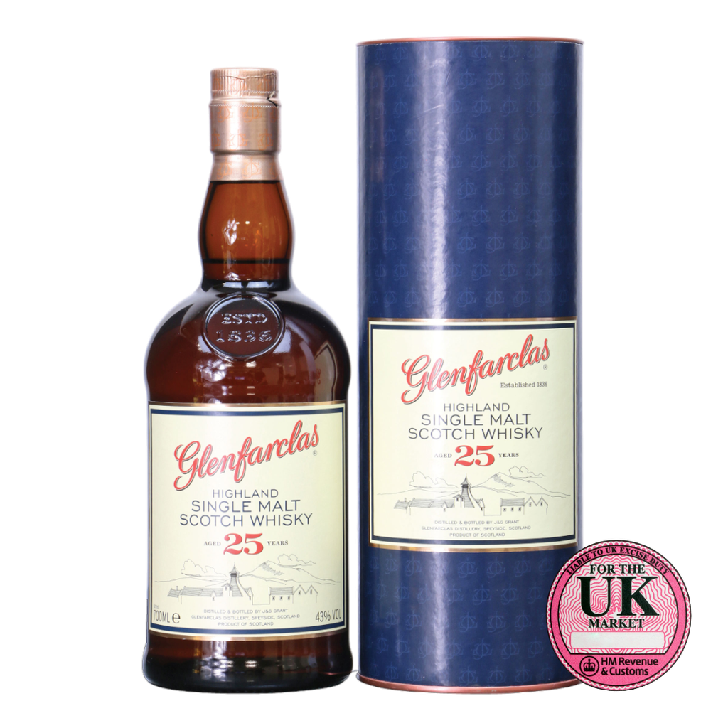 Rượu whisky đơn Scotland Glenfarclas 25 năm UK Market
