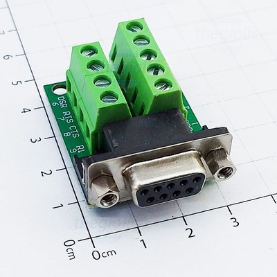 Cổng DB9 Đầu Cái 9 Chân Nối Dây Bắt Vít Domino Không Vỏ