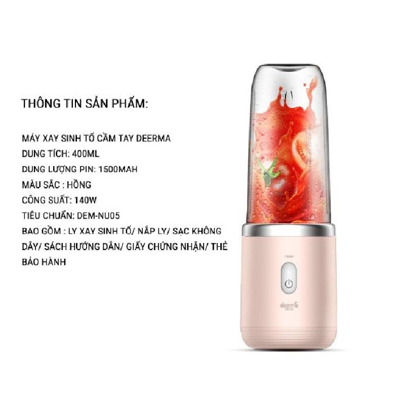 Máy xay sinh tố Deerma - DEM NU05