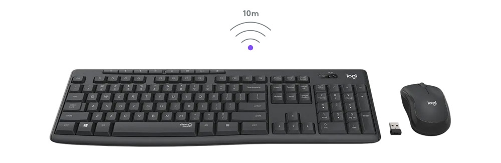 Bộ bàn phím chuột không dây Logitech MK295