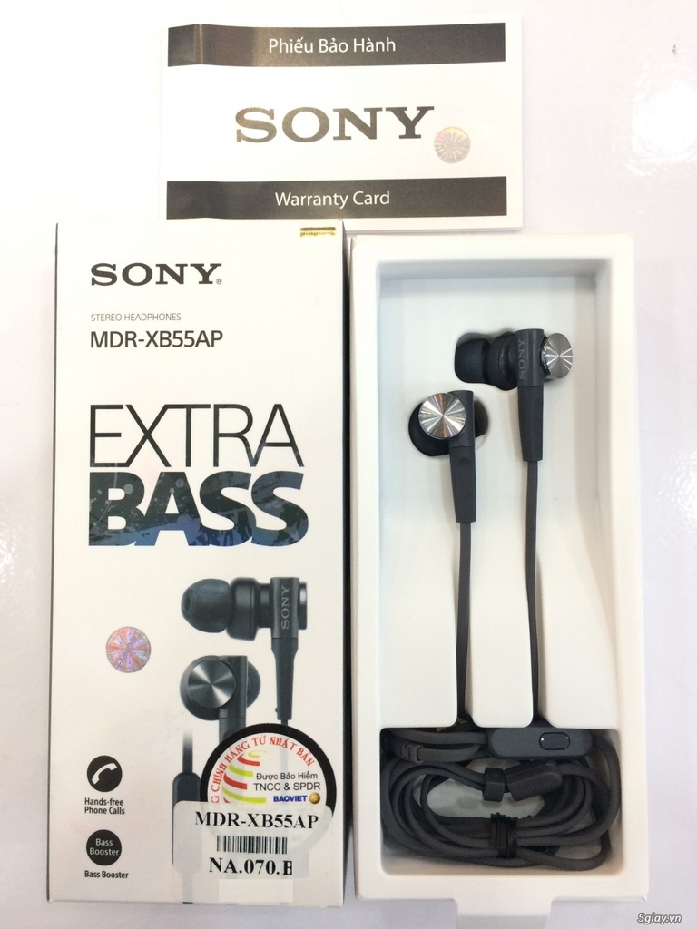 Tai Nghe Nhét Tai Sony ExtraBass MDR-XB55AP