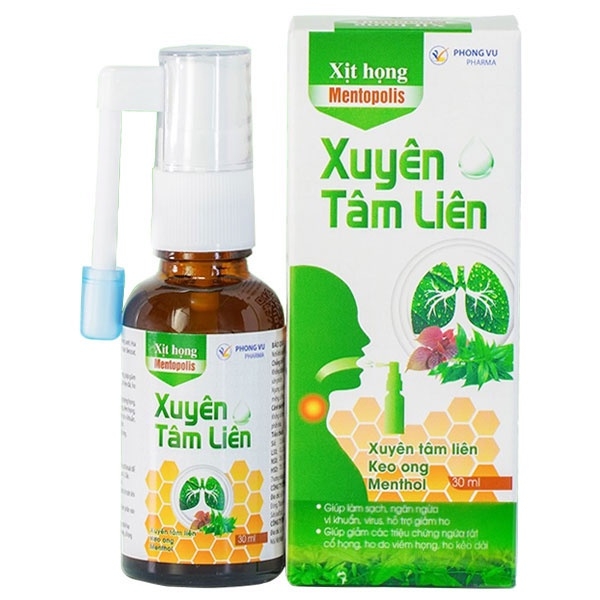 Xịt Họng METOPOLIS XUYÊN TÂM LIÊN – Hỗ trợ ngăn ngừa vi khuẩn, làm sạch khoang miệng