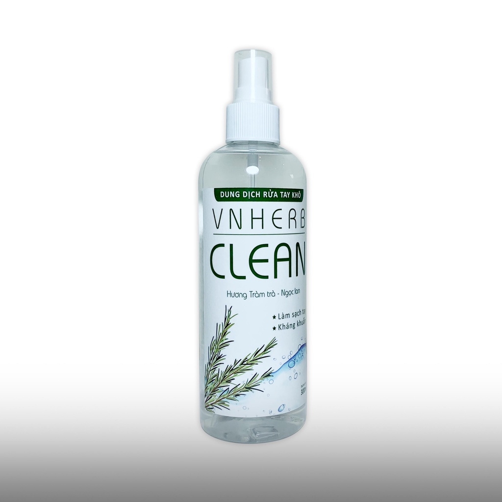 Nước Rửa Tay Khô VNHERB CLEAN - Diệt khuẩn nhanh, hương thơm, không làm khô tay