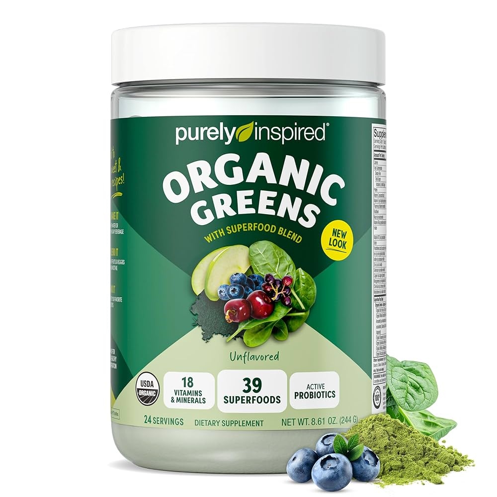 Bột rau xanh hữu cơ Purely Inspired Organic Greens (DATE T11/2025)