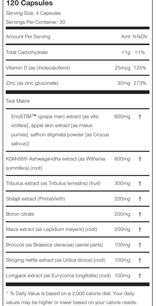 MUSCLETECH TEST HD ELITE (120v) - TĂNG NỒNG ĐỘ TESTOSTERONE TỰ NHIÊN