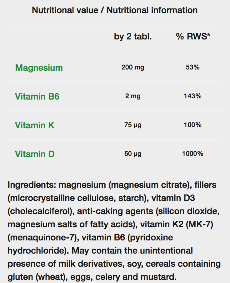 Essence Magnesium + D3K2 + B6 90 viên