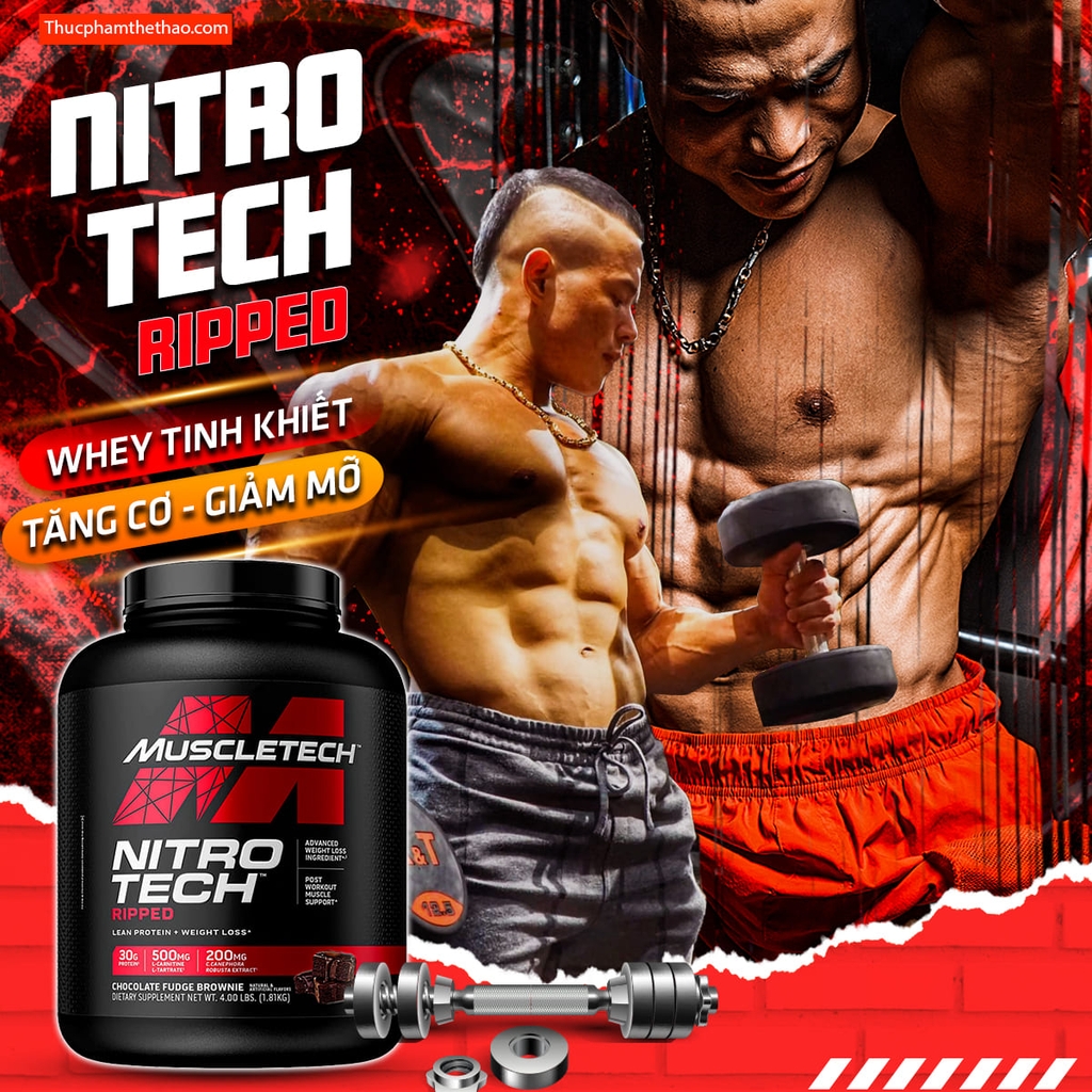 MUSCLETECH NITRO TECH RIPPED (4lbs)