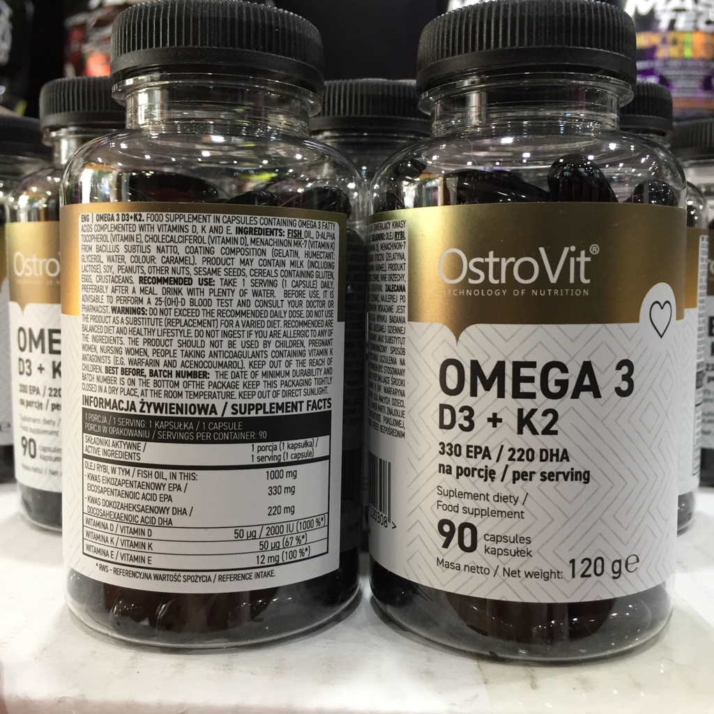 Ostrovit OMEGA 3 D3 K2MK7 (90 & 180 viên)