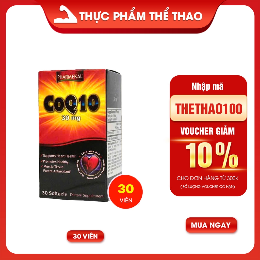 Pharmekal CoQ10 30mg - Hỗ Trợ Sức Khỏe Tim Mạch