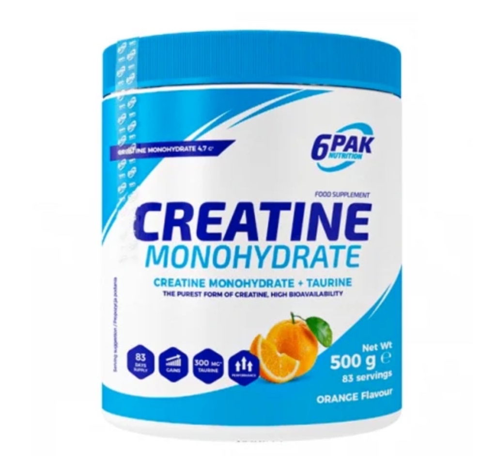 6PAK CREATINE MONOHYDRATE 500G