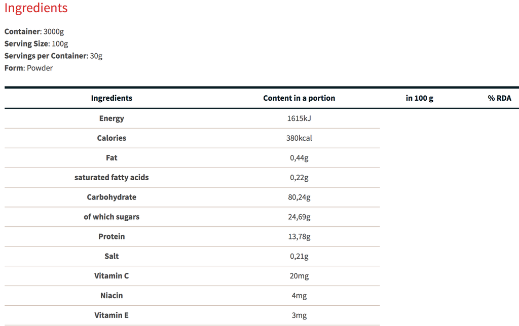 TREC SOLID MASS 1000g