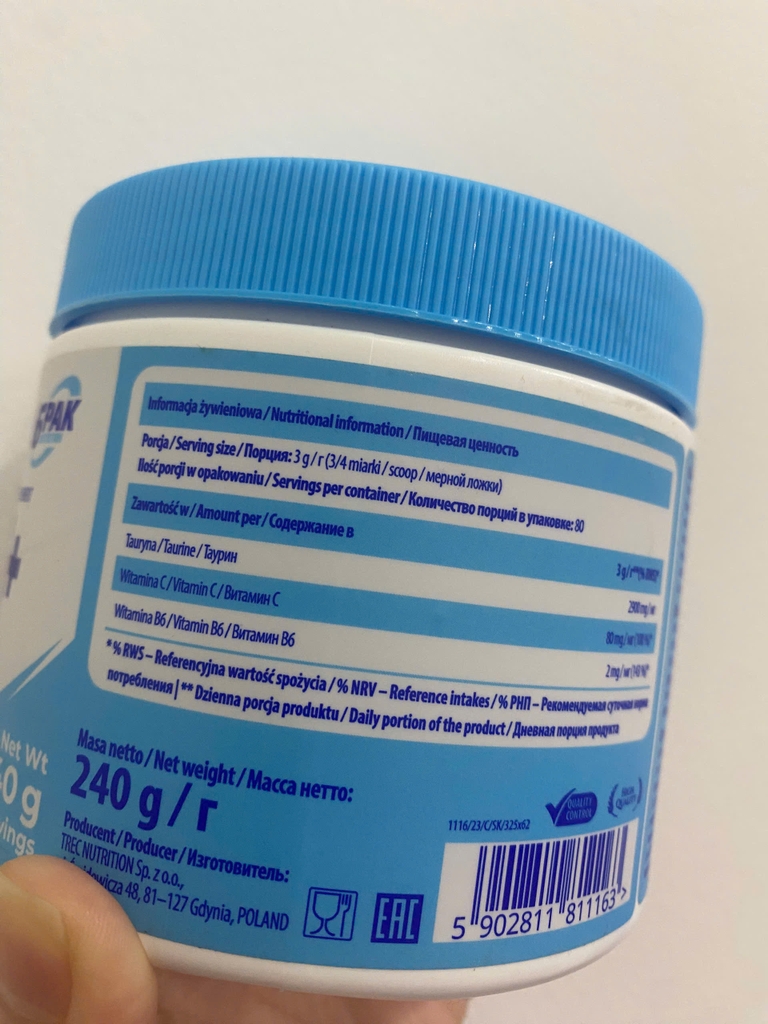 6PAK TAURINE 240g (DATE T10/2025)