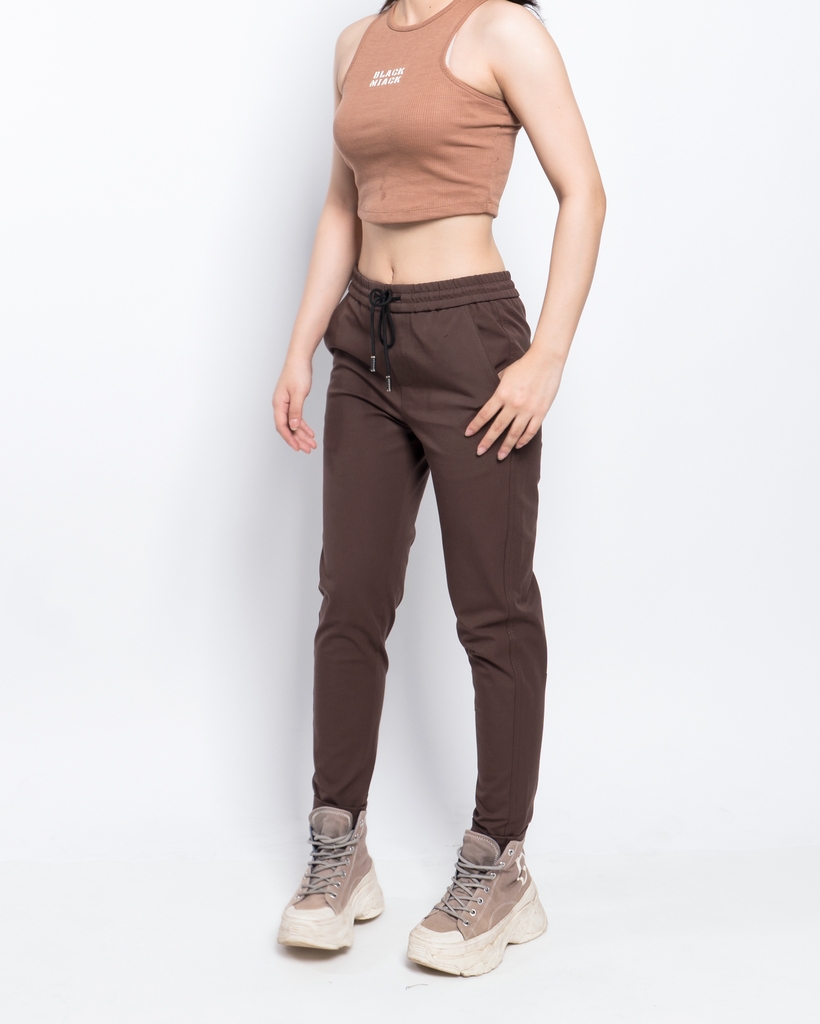 Quần Kaki Ống Suông Co Giãn Unisex Màu Nâu | KQSTYLING Basic Line