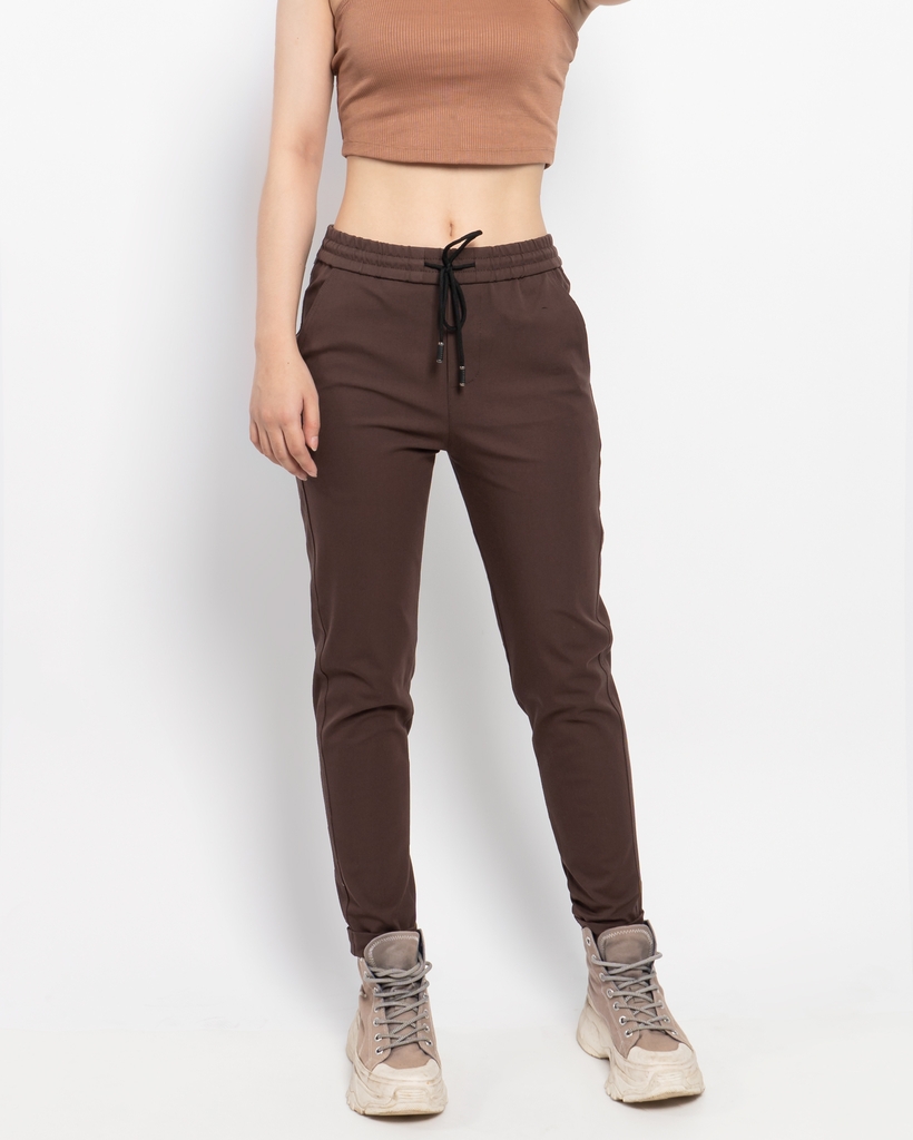 Quần Kaki Ống Suông Co Giãn Unisex Màu Nâu | KQSTYLING Basic Line