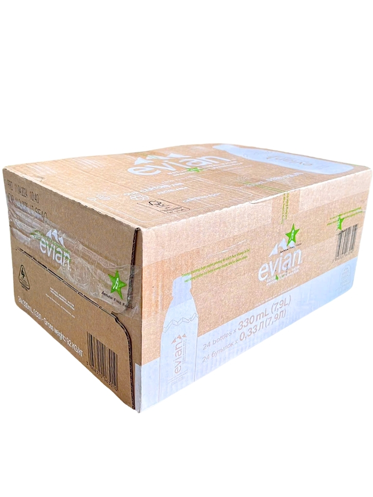 Nước Khoáng Evian 330ML Thùng 24 chai