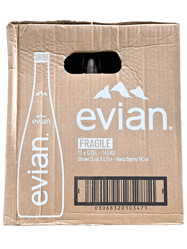 Nước Khoáng Evian Chai Thủy Tinh 750ML (Thùng 12 Chai)