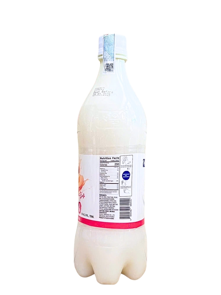 Rượu Gạo Hàn Quốc Walmae Makgeolli Vị Đào 3% 750ML