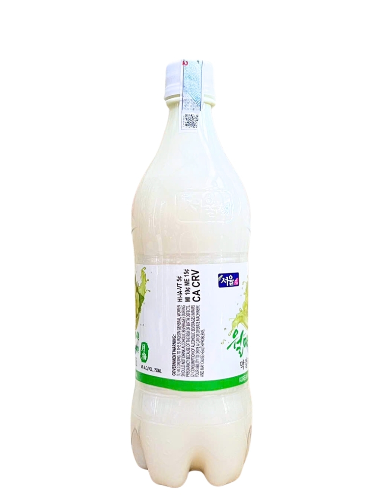 Rượu Gạo Hàn Quốc Walmae Makgeolli Vị Nho Xanh 4% 750ML