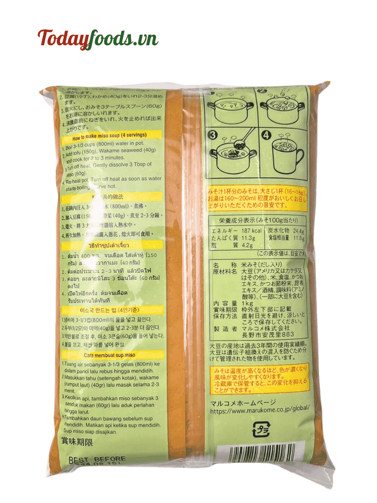 Tương Miso Dashi Ikkyu-San {Marukome} 1KG