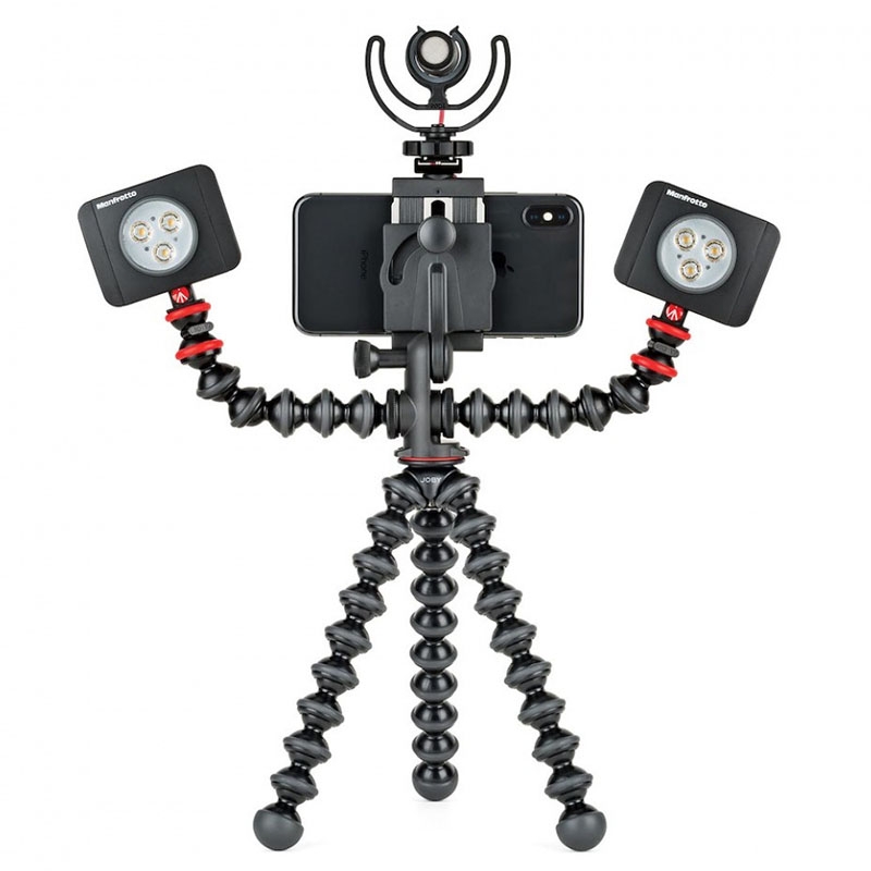 Joby Beamo Mini LED + GorillaPod Mobile Rig + Action Bike Mount - JB01635+JB01524+JB01387