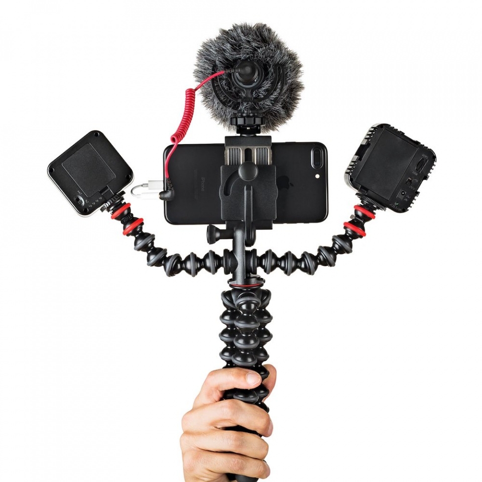 Vlog Kit cho điện thoại Joby Beamo Mini LED + GorillaPod Mobile Rig - JB01635+JB01524