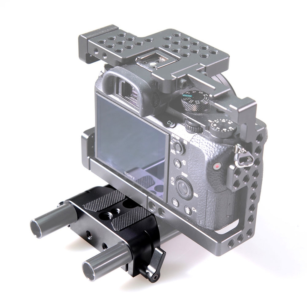 SmallRig Baseplate with Dual 15mm Rod Clamp - 1674