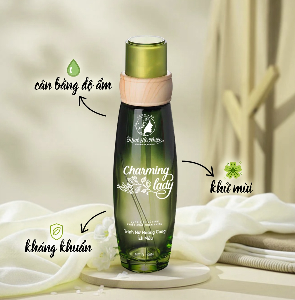 Dung dịch vệ sinh Charming Lady Khoẻ Tự Nhiên 100ml