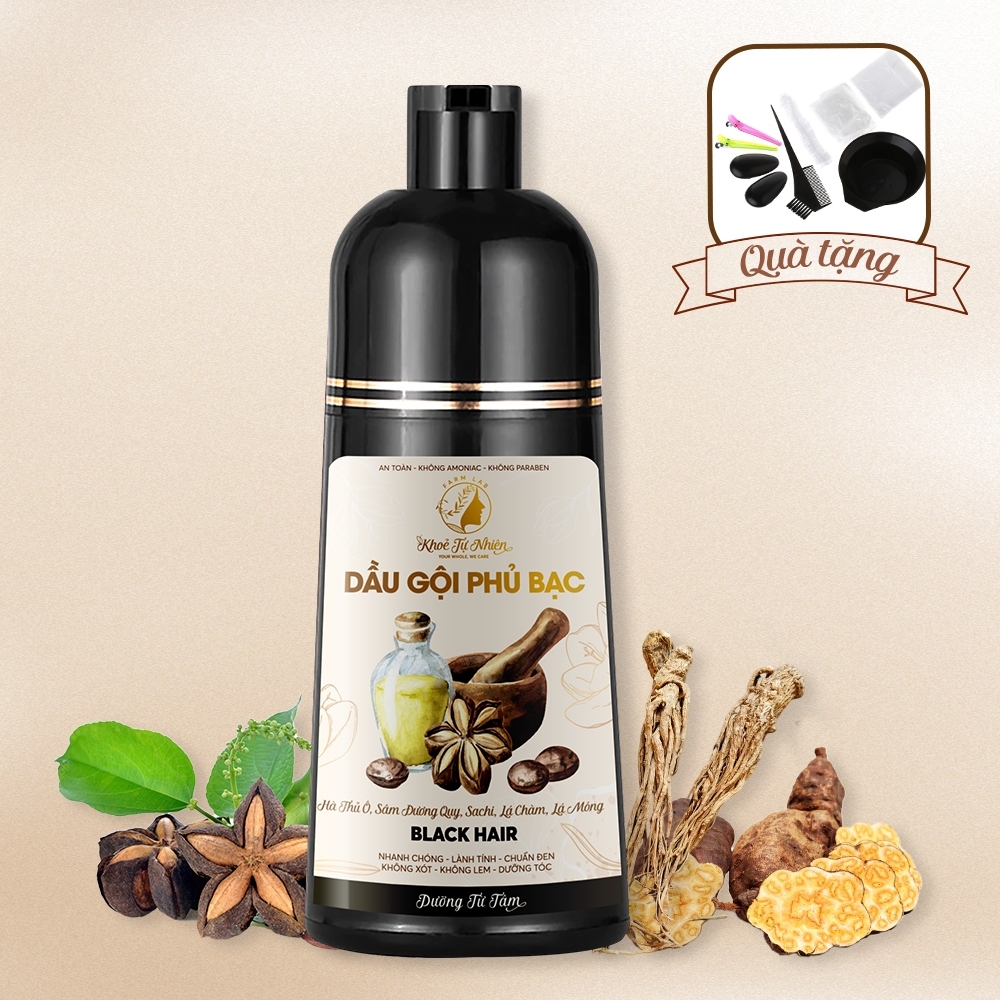 Dầu gội phủ bạc Khoẻ Tự Nhiên Black Hair Shampoo