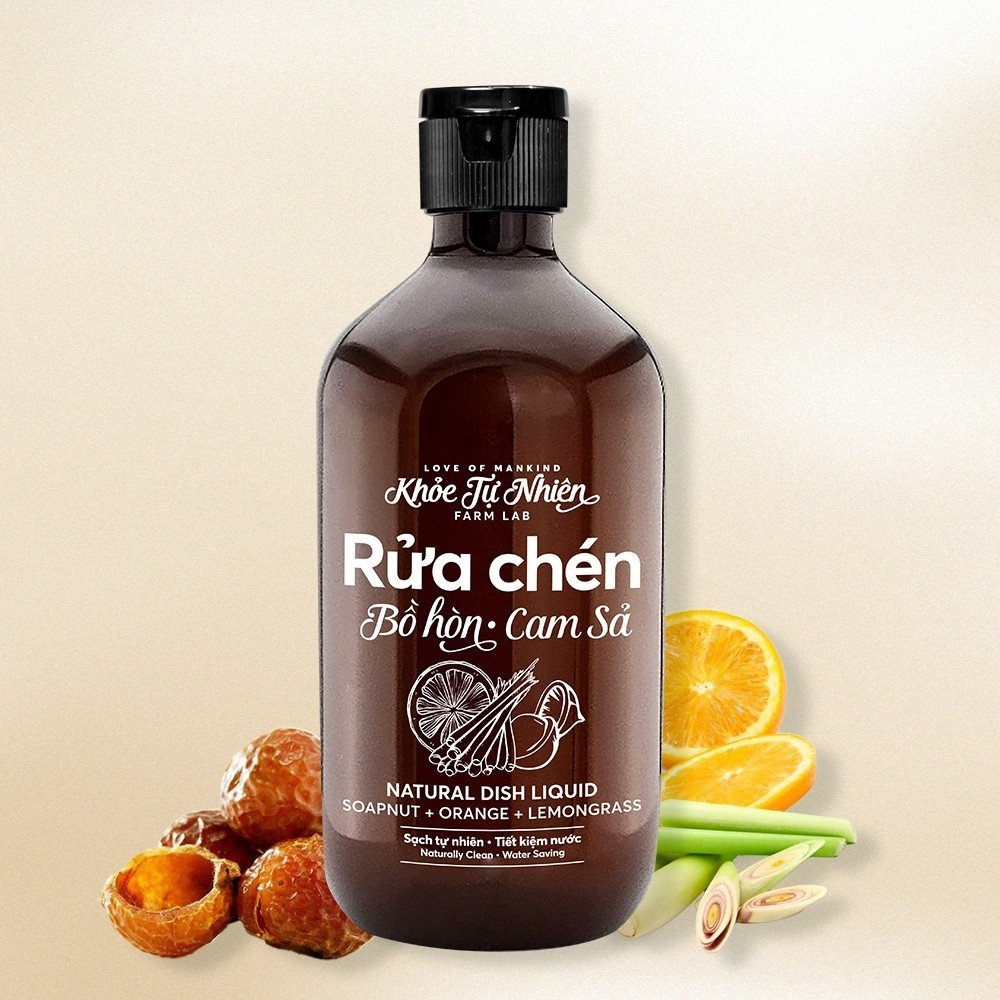 Nước rửa chén An Care Bồ Hòn Cam Sả