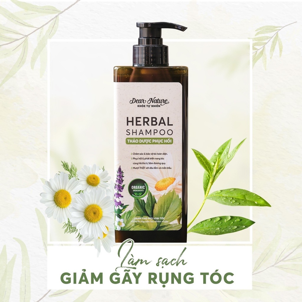 Dầu gội thảo mộc phục hồi Khoẻ Tự Nhiên Herbal Shapoo