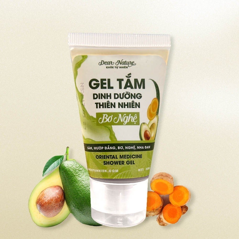 Gel tắm dinh dưỡng thiên nhiên bơ nghệ