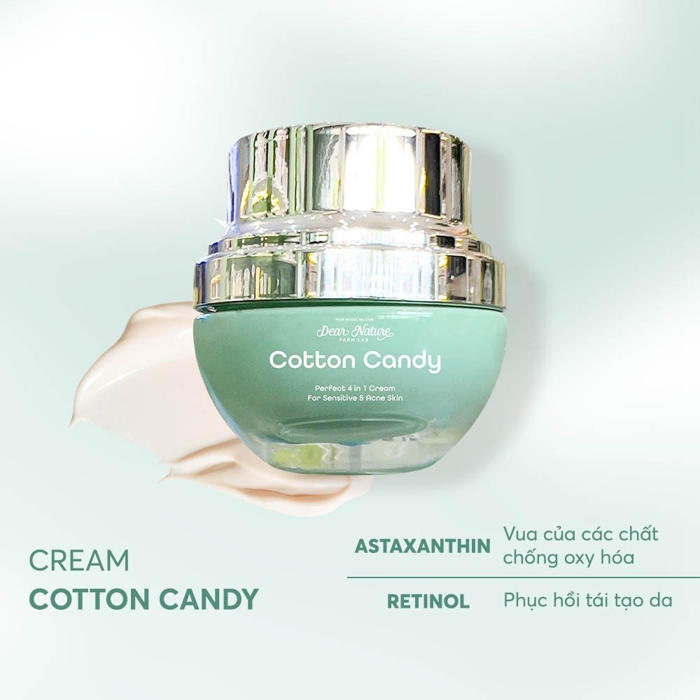 Kem dưỡng da phục hồi Cotton Candy Perfect 4 in 1 Day & Night Cream for Sensitive & Acne Skin 25ml