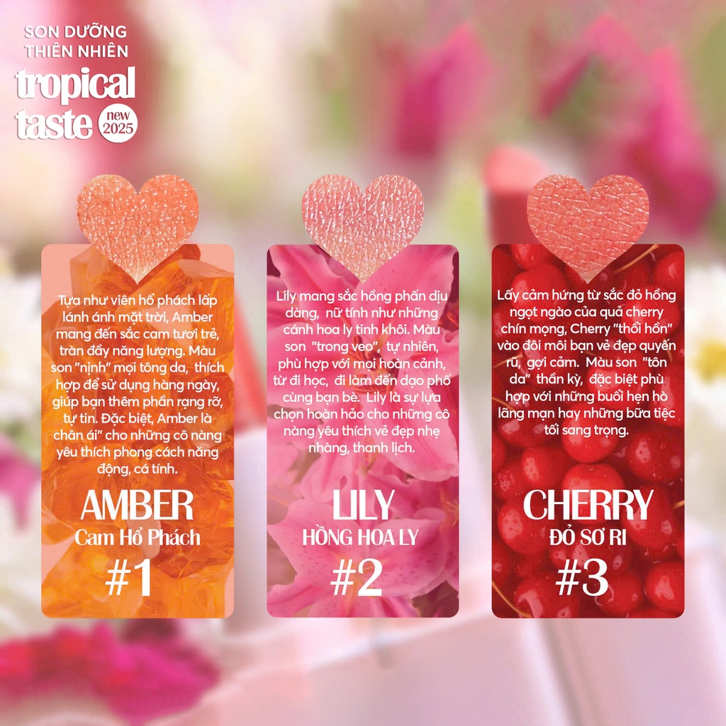 Son Dưỡng Thiên Nhiên Tropical Taste phiên bản 2025