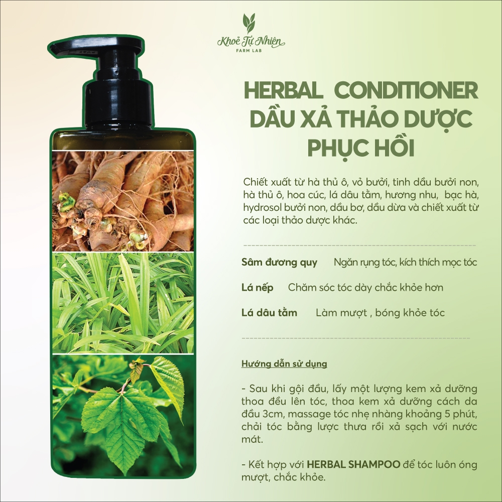 Dầu xả thảo dược phục hồi Herbal Conditioner