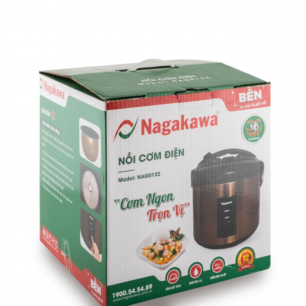 Nagakawa NAG0122 1.8L Electric Rice Cooker