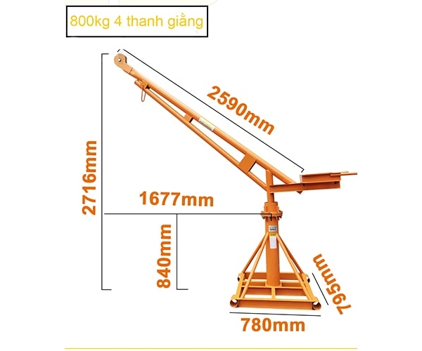 Cẩu xoay 360 độ Kenbo 800kg