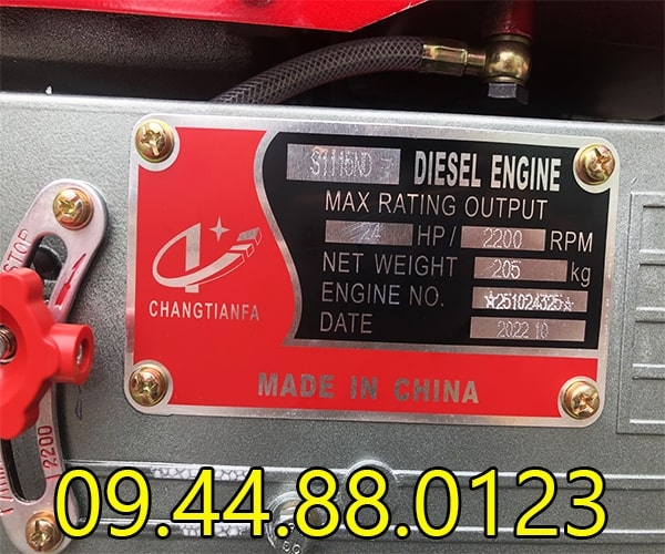 Đầu nổ Diesel ChangTianfa D24 S1115ND gió đề