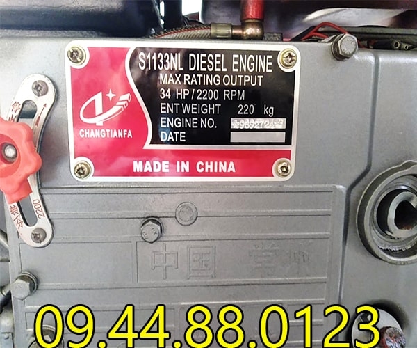 Đầu nổ Diesel ChangTianfa D33 S1133NL gió đề