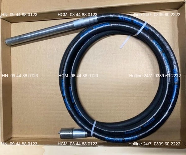 Dây đầm dùi chạy điện Hitool Phi 50 6m