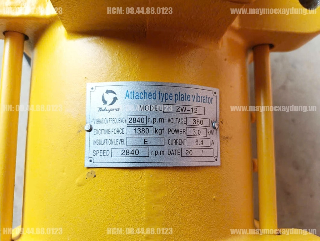 Máy đầm bàn chạy điện Niki 3KW ZW-12 380V