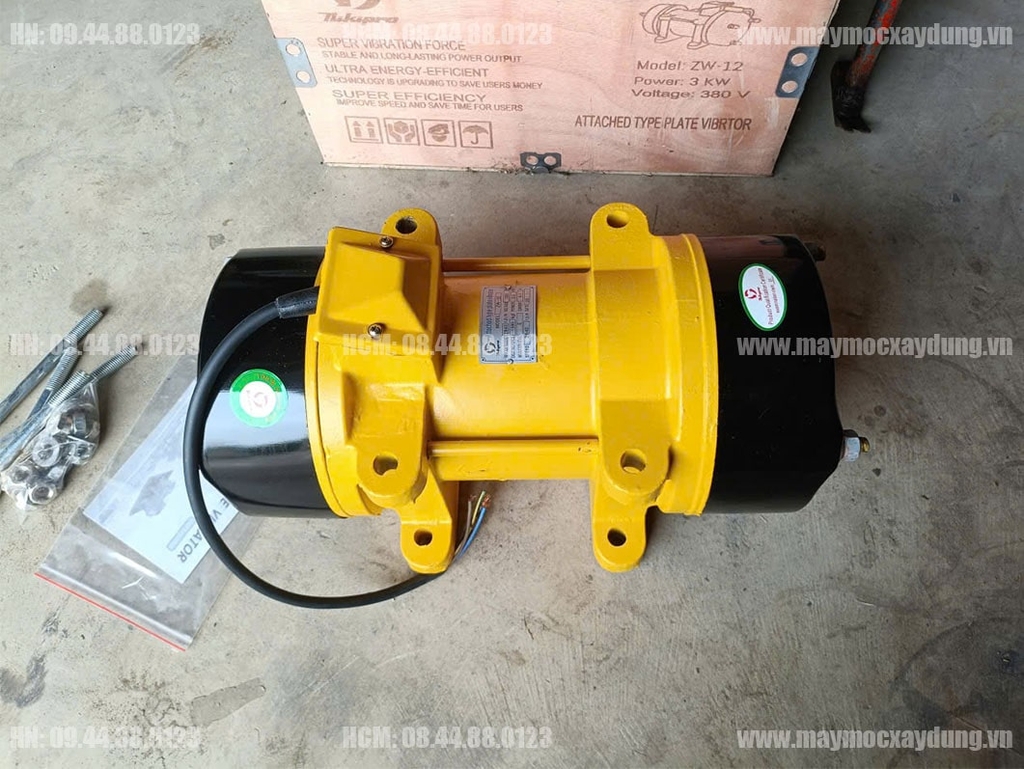 Máy đầm bàn chạy điện Niki 3KW ZW-12 380V