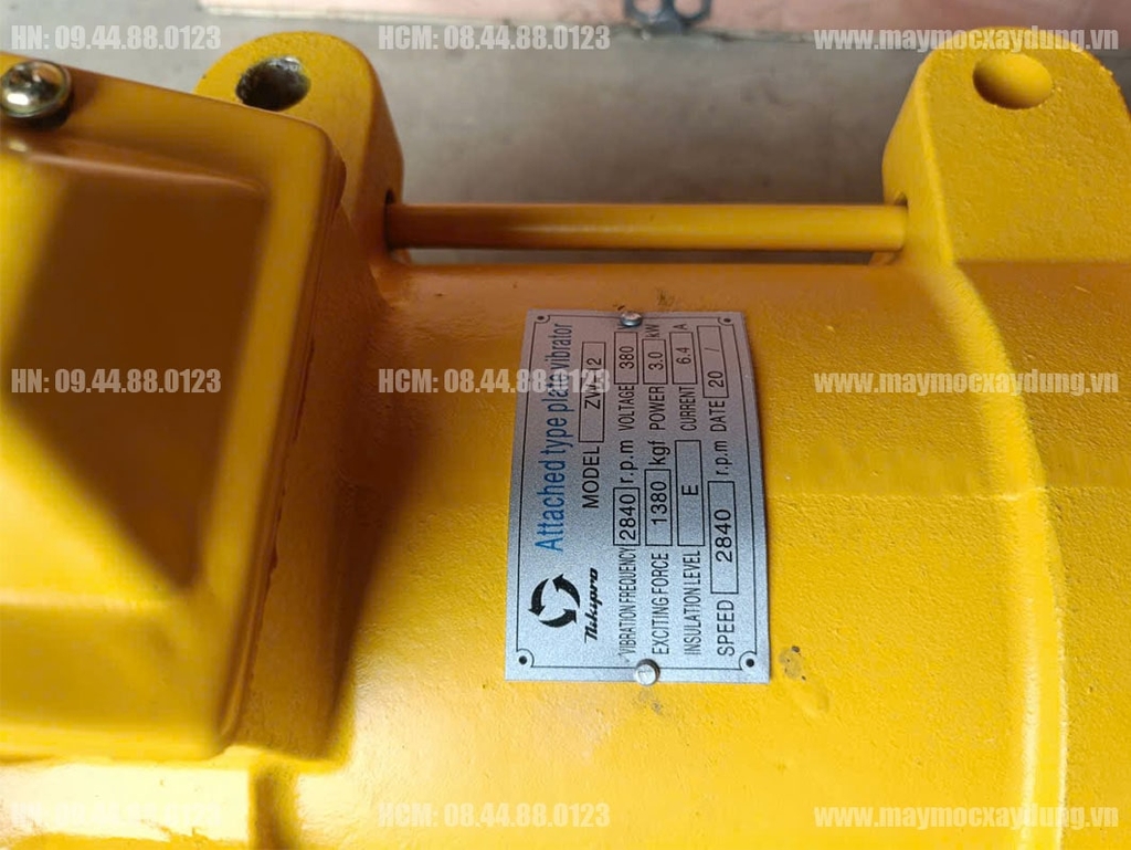 Máy đầm bàn chạy điện Niki 3KW ZW-12 380V