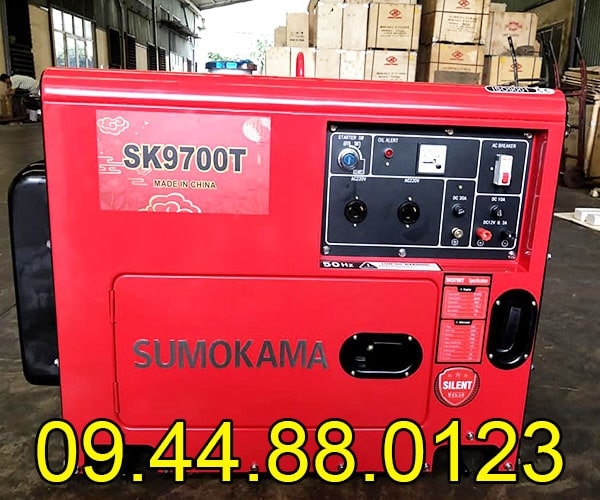 Máy phát điện chạy dầu Sumokama 6KW SK9700T Cách âm