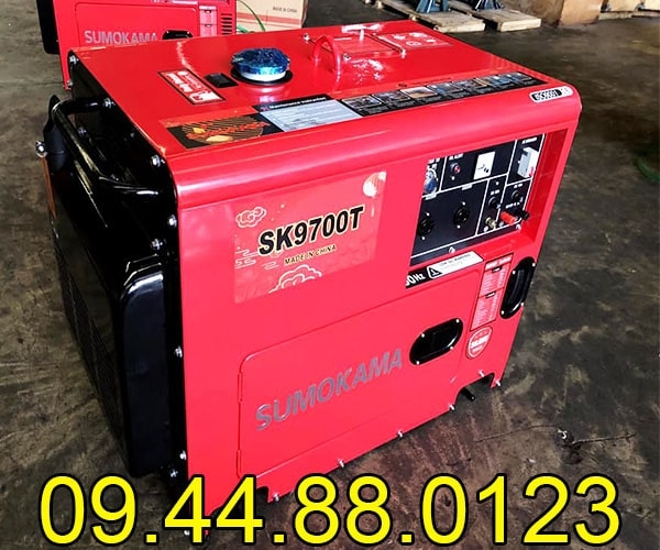 Máy phát điện chạy dầu Sumokama 6KW SK9700T Cách âm